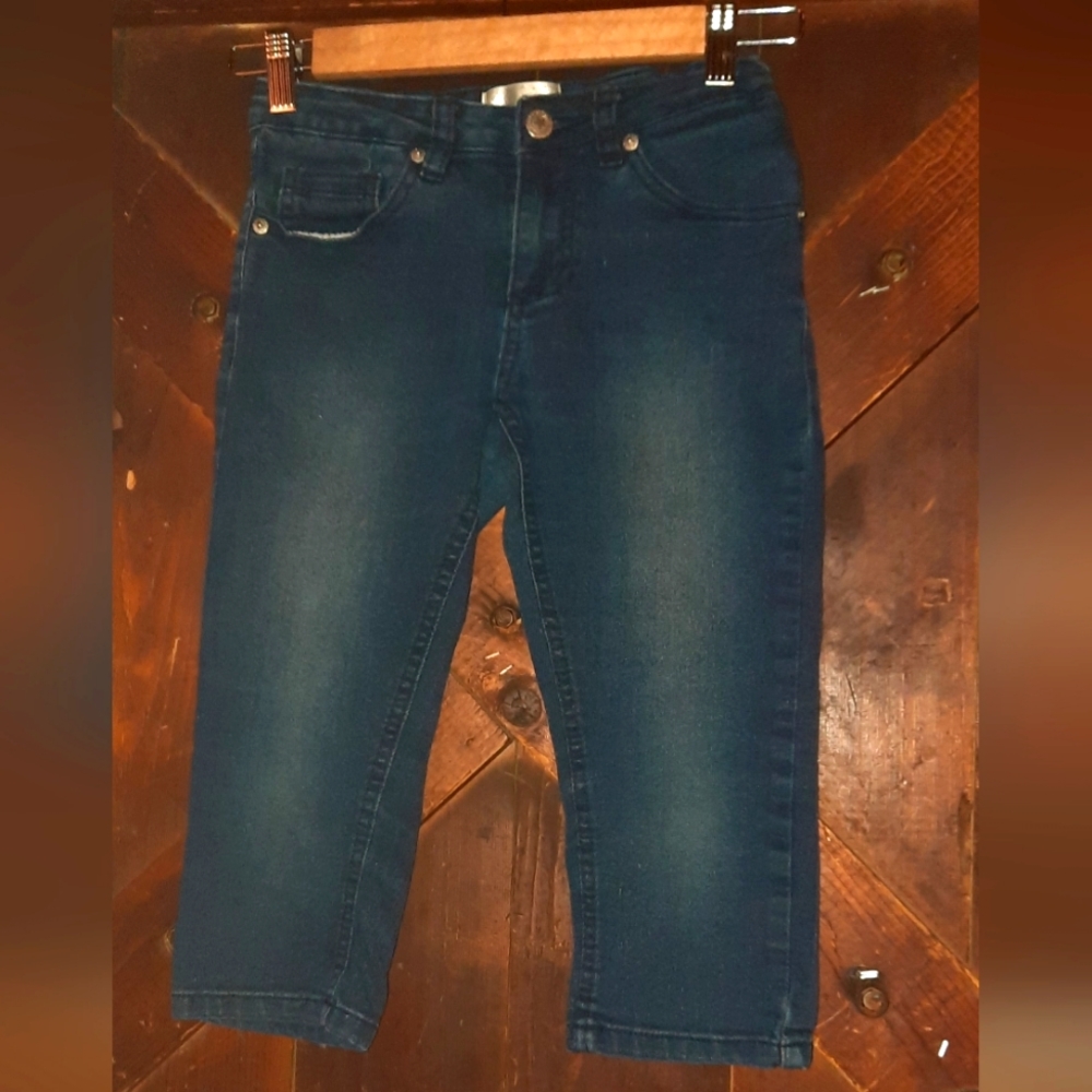 🍀3/15 Pony Tails Blue Knee Leagth Jeans